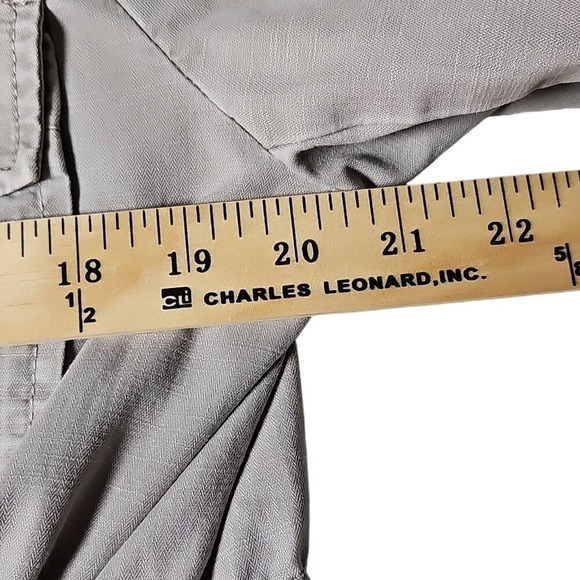 J Crew 100% Cotton Utility Cargo Jacket Tan color Pockets Size Large - Picture 6 of 8